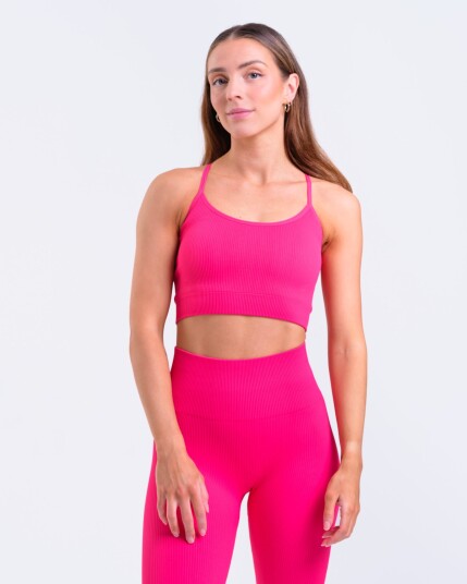 Bumpro Perfect Rib Bra Pink Rasberry - M