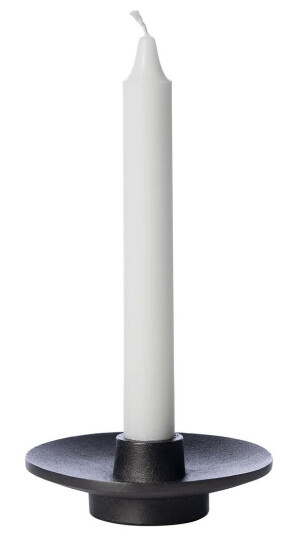 Ernst lysestake aluminium Ø 12 cm Sort