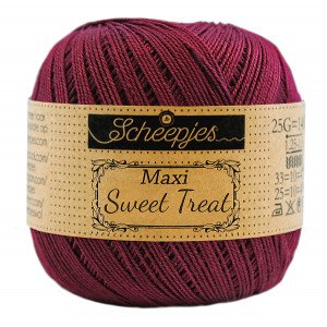 Scheepjes Maxi Sweet Treat Garn Unicolor 750 Bordeaux