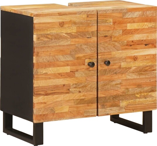 Baderomsvaskeskap Naturlig 62 x 33 x 58 cm Massiv mango tre Baderomsvaskeskap Naturlig 62 x 33 x 58 cm Massiv mango tre