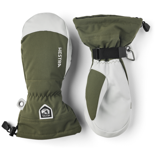 Hestra Army Leather Heli Ski Mitt Olive 9 Hestra Army Leather Heli Ski Mitt Olive 9