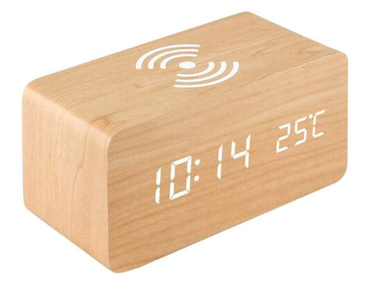 Digital Alarmklokke, Rektangulær - Beige Digital Alarmklokke, Rektangulær - Beige
