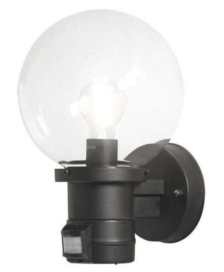Konstsmide Nemi vegglampe Svart m/bevegelsessensor 31cm