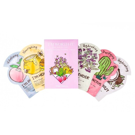 Tonymoly I´m Worth It Face Mask Set 5 st