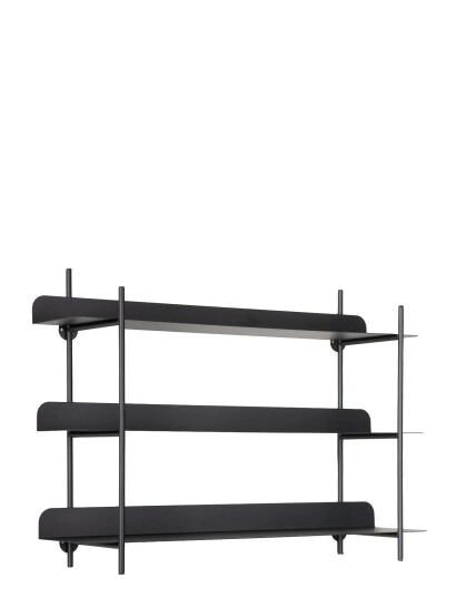 Leitmotiv Wall Rack Riqueza Tres Black H42CM Leitmotiv Wall Rack Riqueza Tres Black H42CM