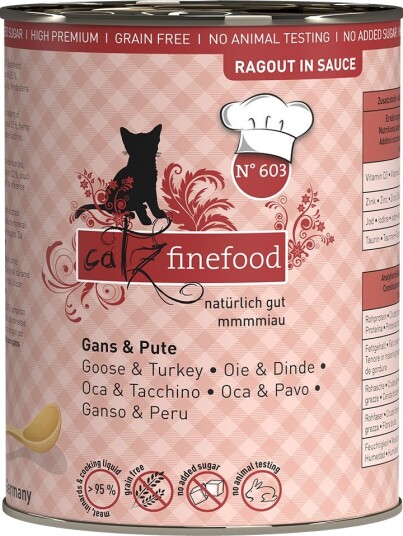 Catz Finefood Ragout Gås & Kalkun 24 X 380 G