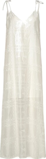 ROUGE EDIT Rouluca Ankle Slip Dress   Cream   34