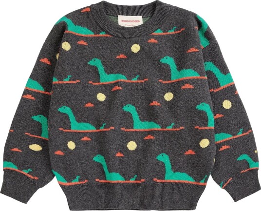 Bobo Choses Genser Strikk Innsjø Monster Dark Heather Grey Bobo Choses 4 5 år (104 110) Genser Grå Grønn Gul Oransje Svart Bobo Choses Genser Strikk Innsjø Monster Dark Heather Grey Bobo Choses 4 5 år (104 110) Genser Grå Grønn Gul Oransje Svart