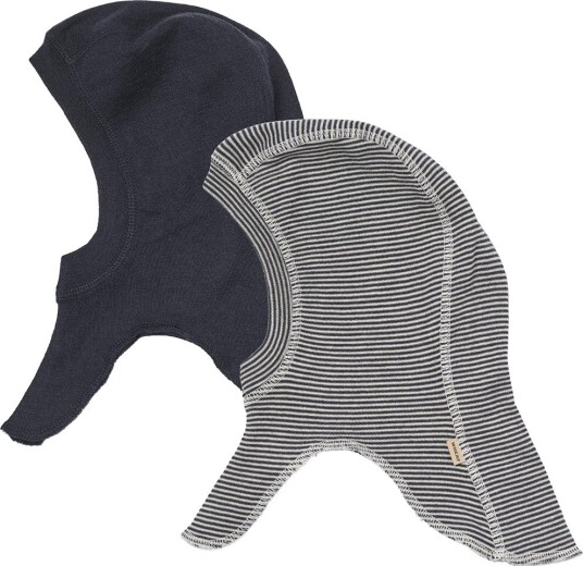 Wheat 2 Wool Balaclava Felix NAVY STRIPE 3 9M
