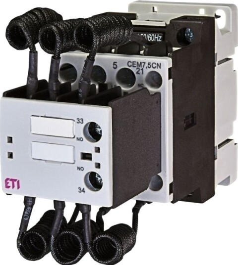 Eti Polam Kondensatorkontaktor 7,5Kvar 1Z 1R 230V Ac Cp Cem7,5Cn.11 230V 50Hz 004643800