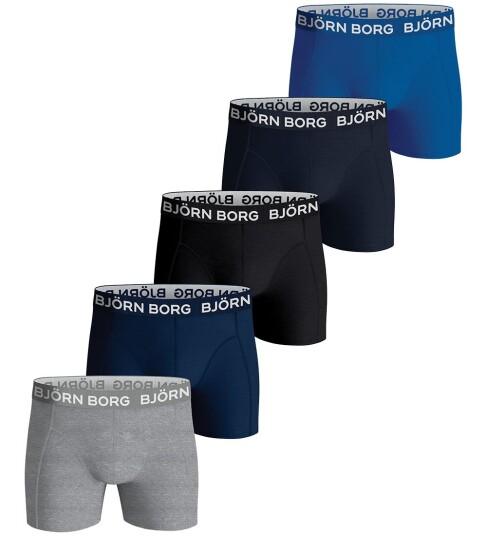 Björn Borg Boksershorts Cotton Stretch 5 pakning Flerfarget Björn Borg Boksershorts Cotton Stretch 5 pakning Flerfarget