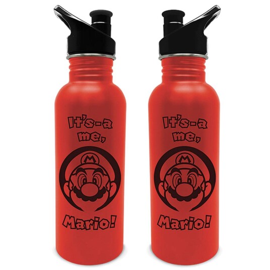 Super Mario It'sa me! Drikkeflaske i metall 700ml