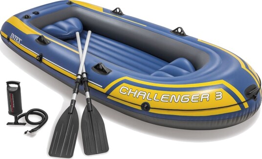 Oppblåsbar båt Challenger 3 Intex 68370 med pumpe og 2 årer