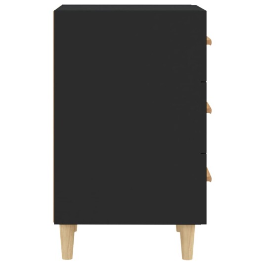 vidaXL Nattbord svart 40x40x66 cm konstruert tre