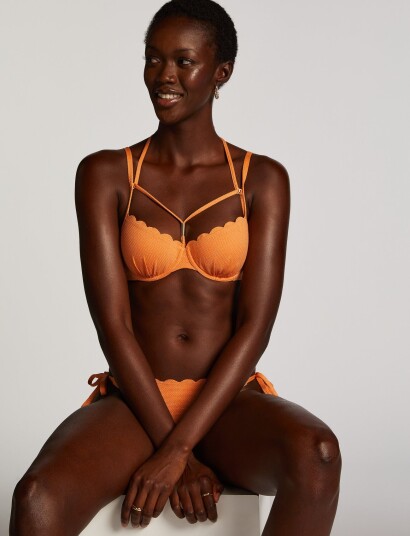 Hunkemöller Scallop Lurex Pd Orange B90 x 90