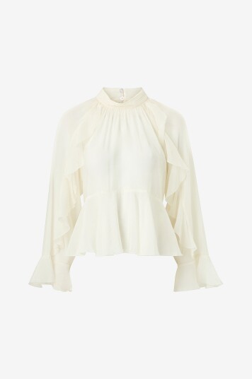Second Female Bluse Naje Frill Natur