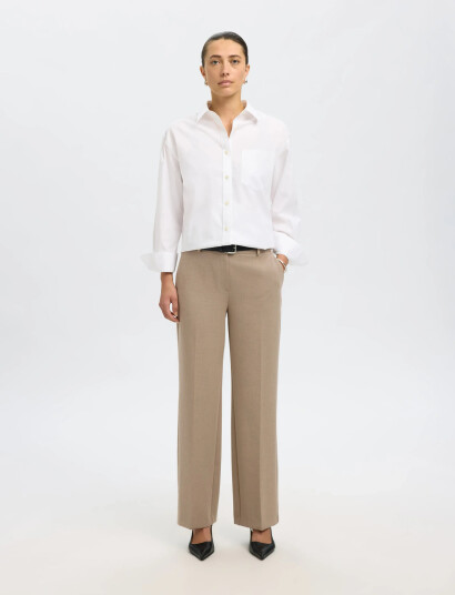 Selected Slfrita Mw Wide Pant Camel Mlg N Noos - Beige - 40 x 32 Selected Slfrita Mw Wide Pant Camel Mlg N Noos - Beige - 40 x 32