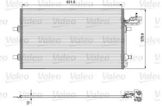 Kondensator VALEO 814323 Kondensator VALEO 814323