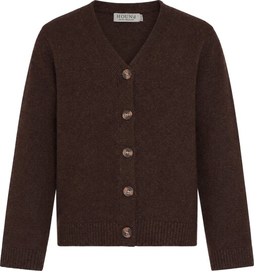 Hound Cardigan Strikk Dark Brown Hound 8 år (128) Cardigan Brun