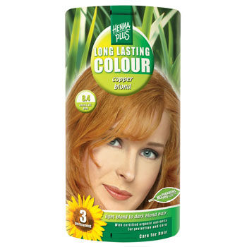 Henna Plus Henna Hårfarge Plus 8.4 Copper Blond Long Lasting Colour  40 ml