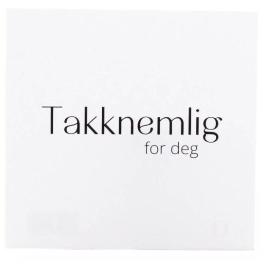 Sögne Home - Kort 8x8 cm takknemlig for deg