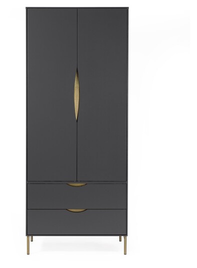 Woodman Kobe Garderobeskap m. 2 dører - Grå Unoliving