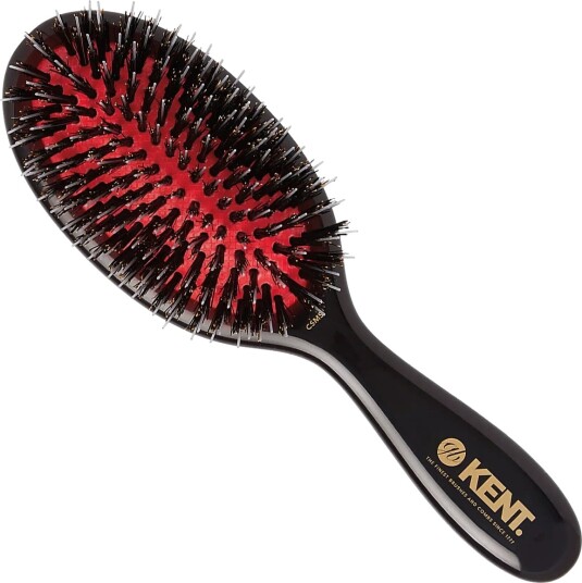 Kent Brushes Classic Shine Small Black Porcupine Mixed Bristle Hairbrush   Black   ONE SIZE