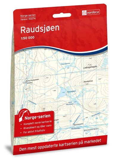 Ugland IT Nordeca Raudsjøen Norge-serien 1:50 000 Turkart