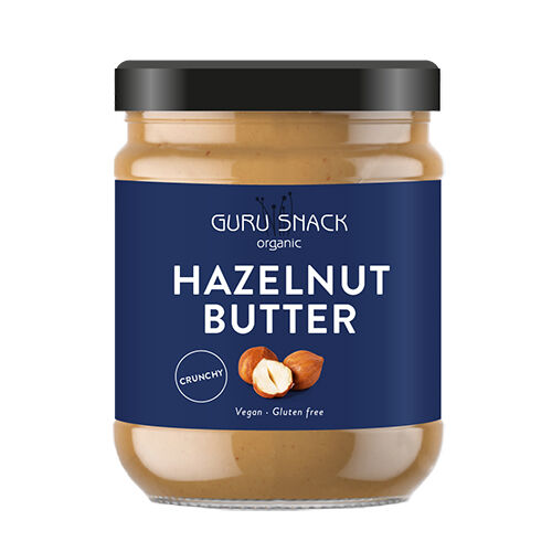 Guru Snack Hasselnøttsmør Crunchy Ø - 250 g