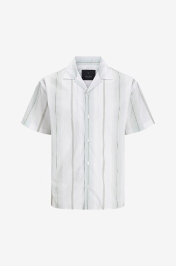 Jack & Jones Plus Skjorte jprBlapalermo Print Resort S/S Grå