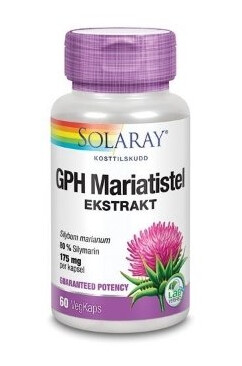 Solaray GPH Mariatistel 60 kapsler Solaray GPH Mariatistel 60 kapsler