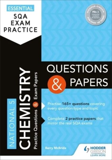 Essential Sqa Exam Practice: National 5 Chemistry Questions And Papers Av Barry Mcbride