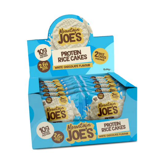 Mountain Joe"s Protein Rice Cake 12x64g White Chocolate