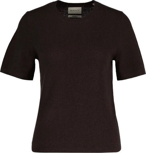 Gant Cashmere C Neck Ss Brown S Gant Cashmere C Neck Ss Brown S