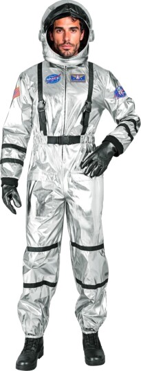 Widmann Sølvfarget Astronaut Herrekostyme X Large Widmann Sølvfarget Astronaut Herrekostyme X Large