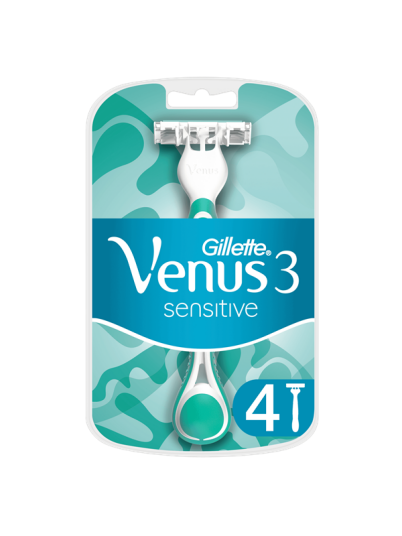 Venus 3 Sensitive Engangshøvler x4 Stk.
