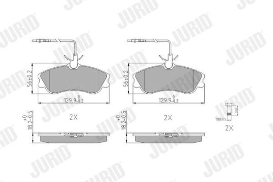 Bremseklosser JURID 571919J Bremseklosser JURID 571919J