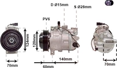 VAN WEZEL 7401K702 AC-kompressor