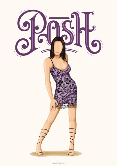 Namly Design Poster Posh Illustration POSTERWNGWVT Namly Design Poster Posh Illustration POSTERWNGWVT