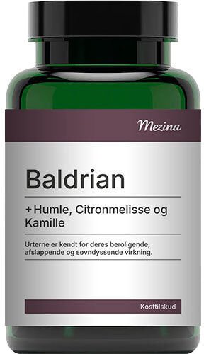 Mezina Baldrian + Humle, Citronmelisse og Kamille   120 KAP