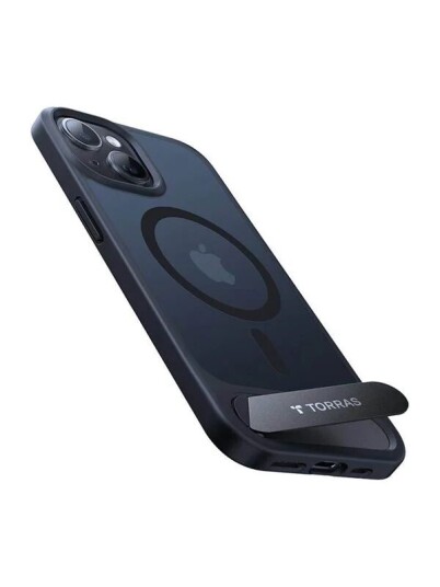 Torras UPRO Pstand Case for iPhone 15 Pro Max black