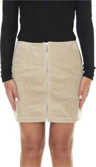 Obey Dame Skjørt Beige W26, Obey Dame Skjørt Beige W26,