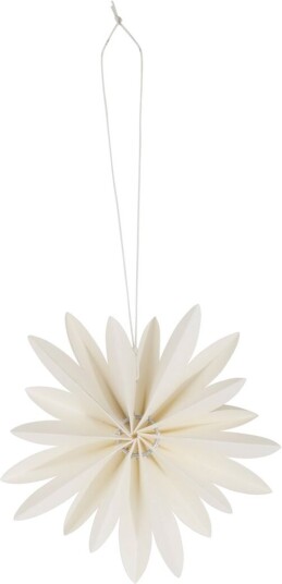 Watt & Veke Flower juletrepynt Ø 10 cm Hvit
