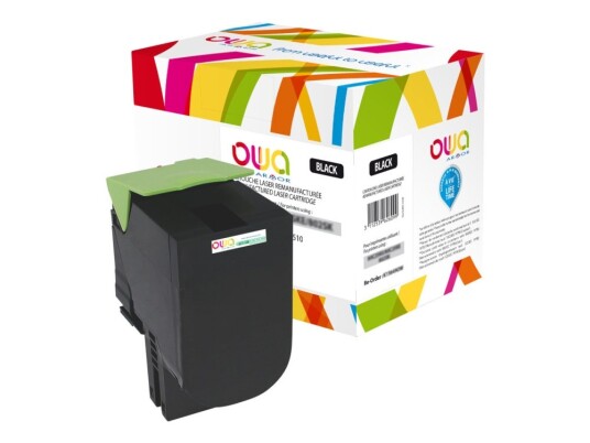 Owa - Høykapasitets - Svart - Kompatibel - Gjenfabrikert - Tonerpatron Alternativ For: Lexmark 70C2hk0 - For Lexmark Cs310dn Cs310n Cs410dn Cs410dtn Cs410n Cs510de Cs510dte