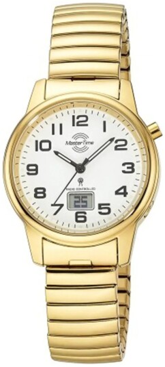 Master Time Dameklokke MTLA 10947 12Z Super Power Hvit/Gulltonet