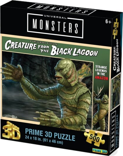 Universal Monsters Creature From The Black Lagoon 24x18 Lenticular 3D Puzzle AE Exclusive