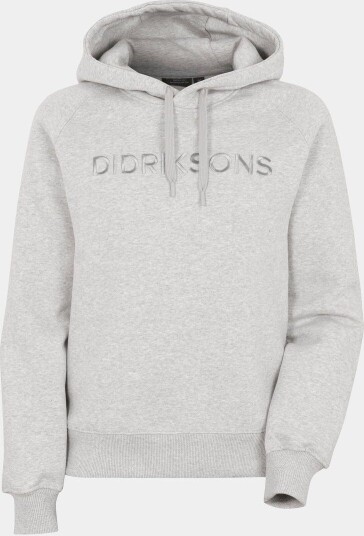 Didriksons Ven Women's Hoodie Embroidery Aluminum melange