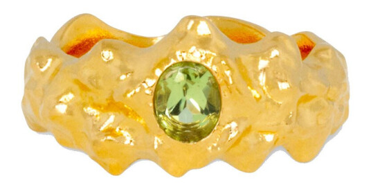 IX Studios Nora Green Ring 22 kt. Sølv DMN0342GRGD-54 (ring) - Unisex - 925 sterling silver