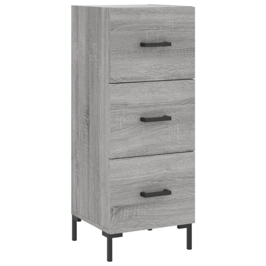 vidaXL Highboard grå sonoma 34,5x34x180 cm konstruert tre 8720845496210 vidaXL Highboard grå sonoma 34,5x34x180 cm konstruert tre 8720845496210