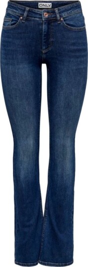 ONLY Blush Mid Flared Denim Dark Blue Denim M/34 ONLY Blush Mid Flared Denim Dark Blue Denim M/34